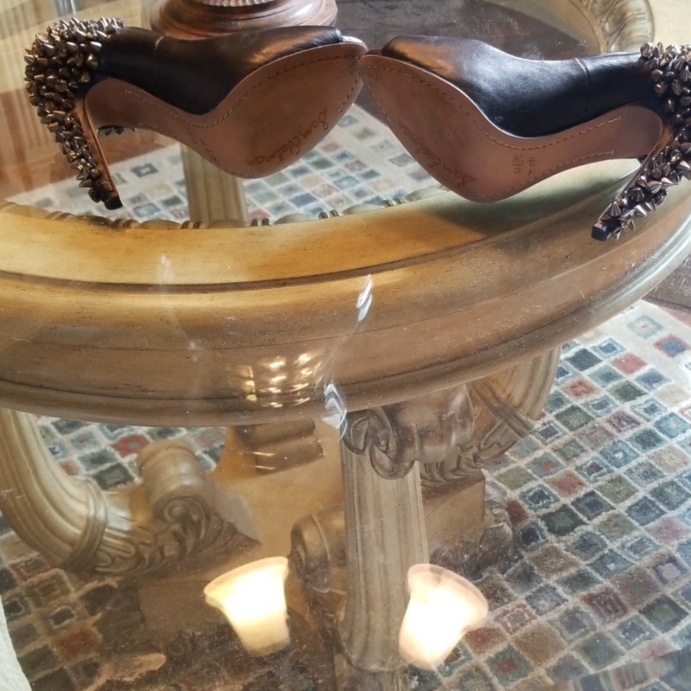 Black peep toe heels - Picture 4 of 4